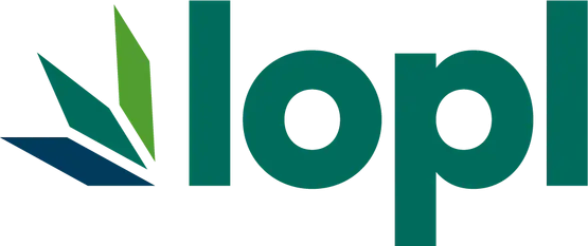Live Oak Public Library lopl logo with graphic.